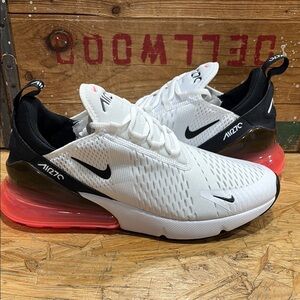 Nike Air Max 270 White and Black Sneakers